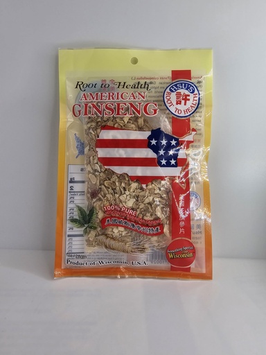 [BRSRAGAFPMBWYEI4] Hsu's Root to Health American Ginseng Slices, 1 oz, Cultivated in Marathon County, Wisconsin USA