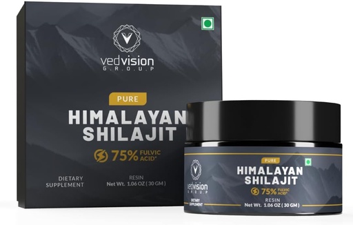 [BRSRA2YNOEMR6G3X] Pure Himalayan Shilajit Resin, 400mg A Grade High Potency with 75%+ Fulvic Acid & 85+ Trace Minerals, Pure Shilajit for Men & Women - with Lab Test Report - 75 Servings