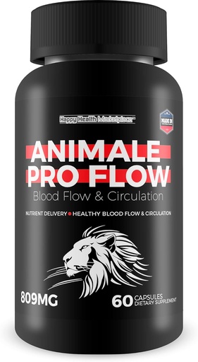 [BRSROBT6DMDWY3IU] Animale Pro Flow - Unsere beste Blutfluss-Ergänzung - Pro Animale Male Health Supplement for Blood Flow Care - Healthy Blood Flow Blood Circulation Supplements for Men - Pro Animale Pills for Men