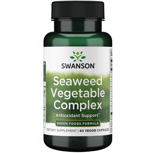 [BRSWGYI6A4FQKAA3] Swanson GRN Seaweed Vegetable CMPLX 60VEG CP