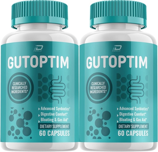 [BRSRAYYBCEPGOYLV] Gutoptim Advanced Probiotic Capsules, Gutoptim Probiotics Support for Digestive Health Pills, Gutoptim Reviews, Gut Supplement &amp; Digestive Support (2 Pack - 120 Capsules)