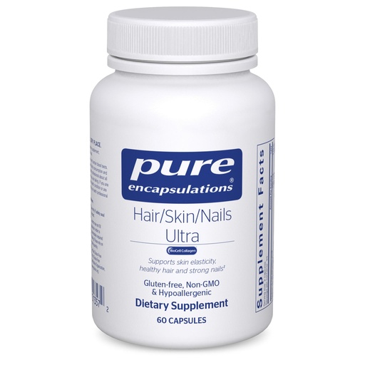 [BRSWIZD2DN4R4FIV] Pure Encapsulations Hair/Skin/Nails Ultra Advanced Beauty Supplement - Biotin & Collagen Supplement for Healthy Hair, Strong Nails & Youthful Skin Support* - 60 Capsules
