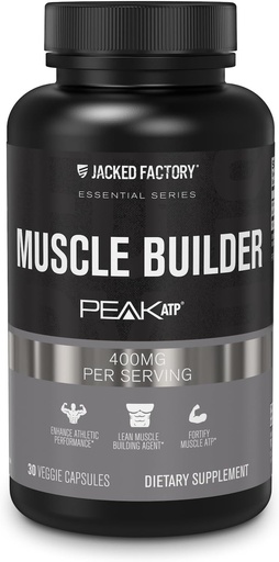 [BRSROGITB54BEHQ2] Jacked Factory Essentials Muscle Builder - ATP Muscle Builder for mænd med Peak ATP til at støtte Muscle Gain, forbedre atletisk ydeevne, & øge styrke - 30 kapsler
