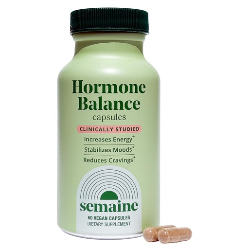 [BRSRMHAPOUMWKC3K] Semaine Hormone Balance – Clearer Skin, Enhanced Moods, Deeper Sleep & Happier Hormones. Hormone-Free, Vegan Capsule, Multi-Symptom Support (60 ct)