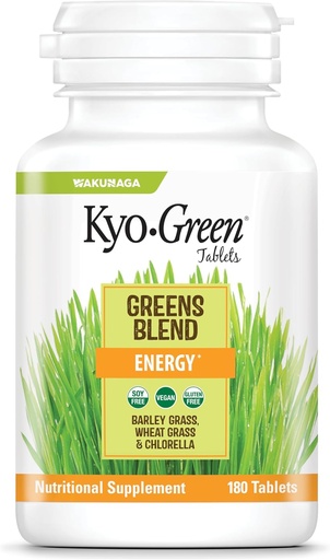 [BRSWIYQTBYGAGE36] Kyolic Kyo-Green Greens Blend Energy, 180 Tablets