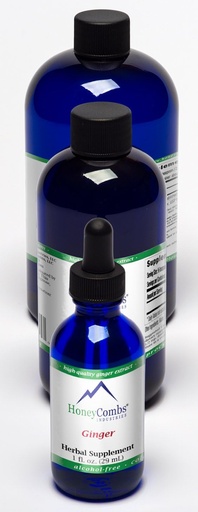 [BRSWIYTYBIOQE2T6] HoneyCombs Ginger – Supports Circulation, The Liver, Colon, Digestion and More – Alcohol-Free Liquid Extract