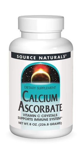 [BRSWIYTYO4AQODA5] Source Naturals Calcium Ascorbate, Vitamin C Crystals - Supports Immune System - 8 oz