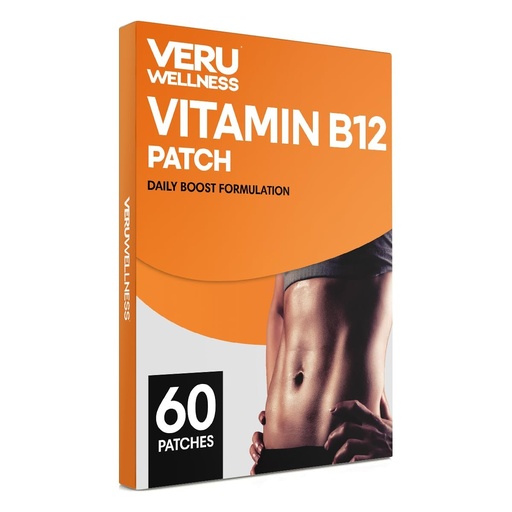 [BRSWGBDRB4MQ43TK] Veru Wellness B12 Energy Patch, Natural Patch B12, Garcinia - Self Adhesive Time Release Patch, 60 Patches (60 Days)