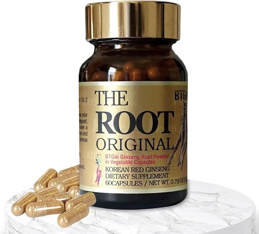 [BRSW2FQFO4IWG33U] Korean Red Ginseng Capsules, Natural Energy Supplements The Root Original Enriched with Pure Ginsenosides Rg3 Premium Ginseng Supplement