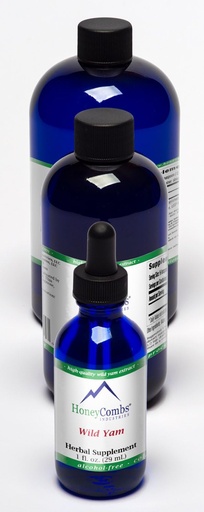 [BRSWIB3QBRYBU2TO] HoneyCombs Wild Yam – Supports Female Reproductive Health, PMS Relief and More – Alcohol-Free Liquid Extract 16 Oz