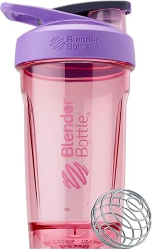 [BRSROHQLO4IBS2T6] BlenderBottle Sport Shaker Bottle with Wire Whisk, 24-Ounce, Purple – Protein Shakes " Hydration for Athletes " Fitness Enthusiasts, easy Mixing, Durable " Light weight, Lockable Lid