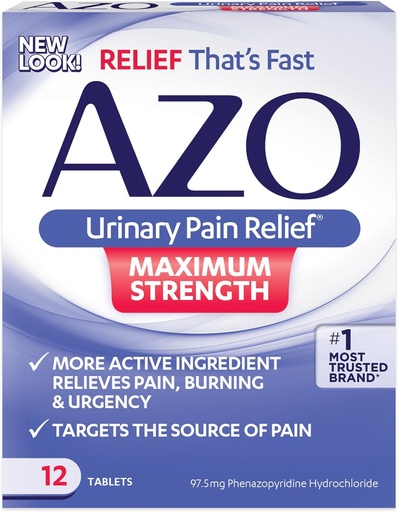 [BRSWIYYLBAHAG3T6] AZO STANDARD MAX STRENGTH 12Tablet