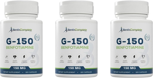 [BRSWY2TROJ6G2FLH] Benfotiamín 150Mg 120 Želatínové kapsuly v jednej fľaši - balenie 3 fliaš