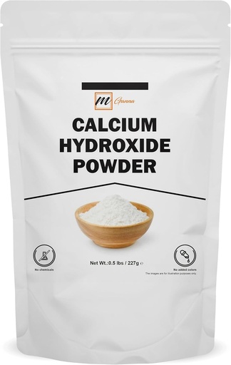 [BRSROHQBPN7BAHQ7] 100% Natural Calcium Hydroxide Powder for Food & Cosmetics 227 GMS / 0.5 LBS