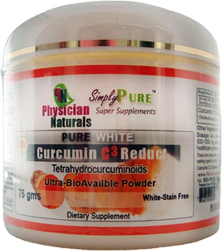 [BRSWGBALOV5R42T7] Pure White Curcumine C3 Reduct Powder 3X Absorptie en 180X meer geconcentreerd dan Kurkumapoeder 75 GMS