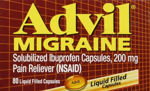 [BRSWI2YCOUJWACTE] Advil Migraine - 80 Liquid Filled Capsules