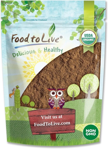 [BRSROHT4OAHQY2T2] Food to Live Organic Red Reishi Mushroom Powder, 1.5 Pounds – All Natural Vegan Superfood for Immunity & Holistic Wellness. Rich in Antioxidants & Nutrients. Non-GMO. 100% Pure. Great for Smoothies.