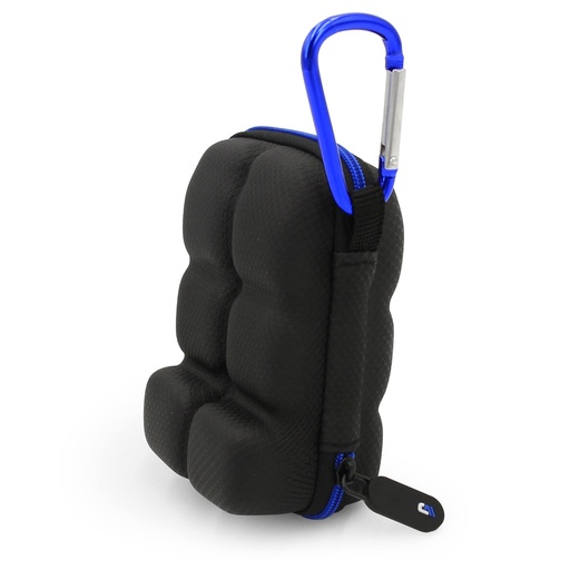 [BRSRMBD4AAMWE3DA] CASEMATIX Asthma Inhaler Holder Case Fits Two Standard Rescue Inhalers With Lanyard and Clip On Keychain Carabiner, Includes Asthma Case Only