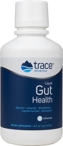 [BRSRMFAKCQBB6HQ3] Trace Minerals Gut Health - Support for Gut Lining, Healthy Digestion, Immune System Function - Digestive Health Supplement with Humic & Fulvic Acid - Unflavored, 16 fl oz (About 94 Servings)