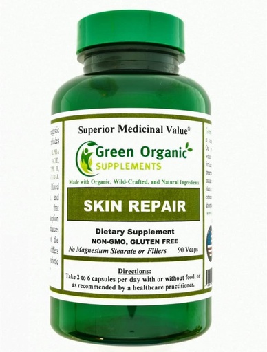 [BRSWYZITOIOQKFY3] Green Organic Supplements Skin, Psoriasis, Eczema (Pack of 1)