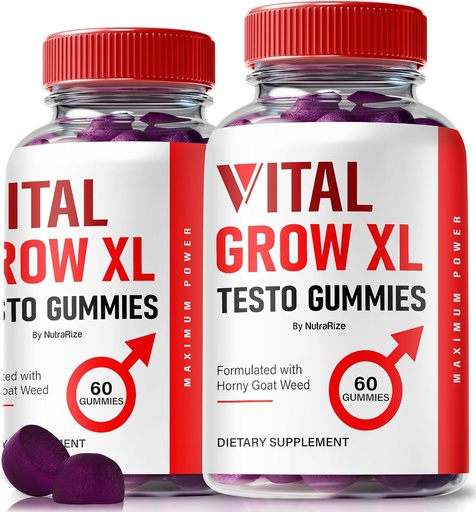 [BRSRAHY7PMBRAYDO] (2 csomag) Vital Grow XL, Official Vital Grow XL Testo Gumies for Men, Boost Stamina and Confidence Gummy for Mens, Vital GrowXL Men Support Gomitas (120 gumi)