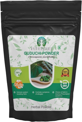 [BRSROHAZDECB4ELP] Guduchi Powder 100 Gm I Giloy Powder I Ayurvedic Herbal Immune Support I Supports Immune System I Tinospora Cordifolia Powder I Non GMO I Gluten Free I 100% Natural