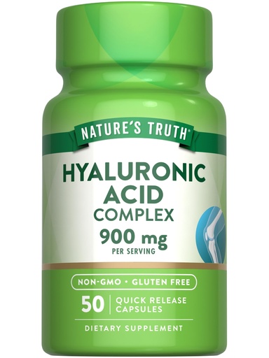 [BRSWICQBBAFWKADC] Nature's Truth Hyaluronic Acid with Collagen & MSM | 900mg | 50 Capsules | Non-GMO & Gluten Free Supplement | Non-GMO & Gluten Free Supplement