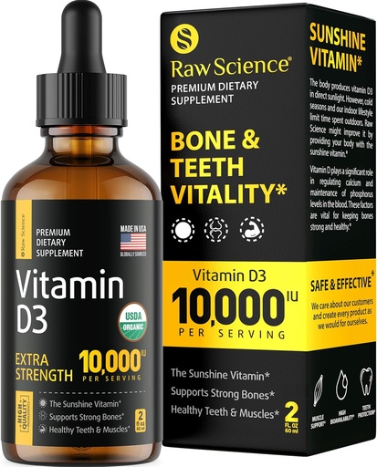 [BRSRMFIDBUOREFA7] gotas de vitamina D líquido - Vitamina D3 10,000 UI para la absorción más rápida - Ayuda a soportar huesos fuertes &amp; corazón sano - Vit D3 para la función del sistema de humedad - alta dosis D3 vitamina sublingual - 2 fl oz