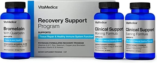 [BRSRMGI3BMHWM3Y3] VitaMedica | Recovery Support Program | Natural Post Surgery Support Supplements | Clinical Support| Bromelain with Quercetin | Arnica Montana | Vitamin A, Vitamin C, Zinc | Gluten Free | Made in USA