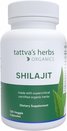 [BRSRAEADOV5GCDTO] Tattva's Herbs Shilajit Herbal Supplement, Shilajit for Men and Women, Himalayan Shilajit Capsules, Shilajit Extract, 1 Pack, 120 Count, 25 Years of Premium Service