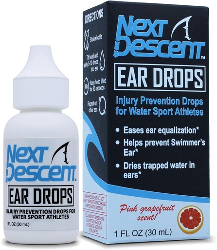 [BRSRAEDQBMJQAF35] Swimmers Ear Drops for Pool & Ocean Swimming | Next Descent Prevention Drops for Waters Sports, Swimming, Diving and Snorkeling
