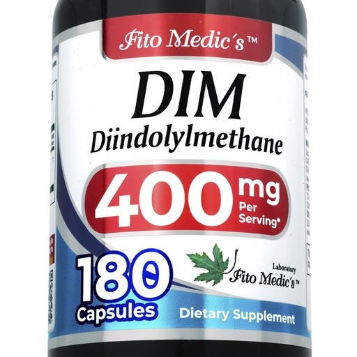 [BRSROAQEA55RYEI2] FITO MEDIC'S Lab | dim Supplement |180 Capsules |400 mg | dim | diindolylmethane | dim Supplement 400mg | Ultra high Absorption.