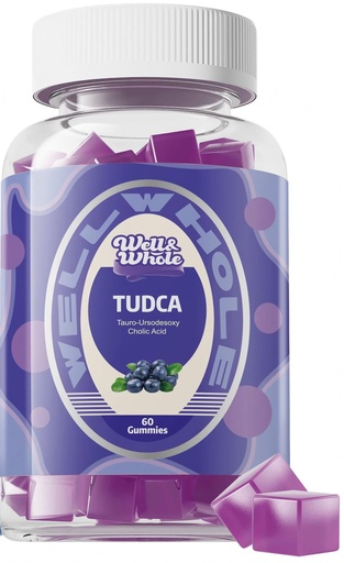 [BRSRAZAQAR4AME36] Well&Whole Bile Salts Supplement TUDCA Gummies 1000mg + Milk Thistle 500mg - Clinically Studied Liver Support for Detox & Digestion - Vegan, Non-GMO - 60 Count​s