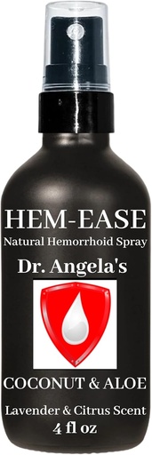 [BRSWG2QTCN5QKCQ3] Dr. Angela's Hemorrhoid Treatment Spray | Organic Aloe Vera, Witch Hazel & Essential Oils Turmeric & Tea Tree | Natural Itching & Burning Relief Cream