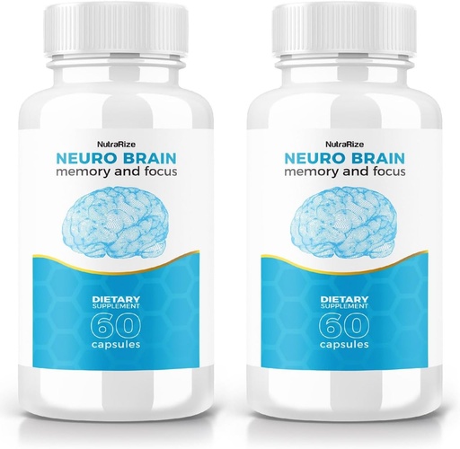 [BRSROBDYOF5A4ELJ] (2 Pack) Neuro Brain Capsules – Daily Formula, Focus, Concentration, and Sharpness | Easy-to- Take Pills for Lasting Support (120 Capsules)