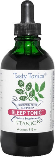 [BRSWKYQMOYBRA3IZ] Vitanica Sleep Tonic, Natural Liquid Sleep Aid Supplement, Dr. Formulated, Relaxation and Calm Support for Adults, Stress Relief, Valerian Root, Lemon Balm, Passion Flower, Vegan, 4 Ounce