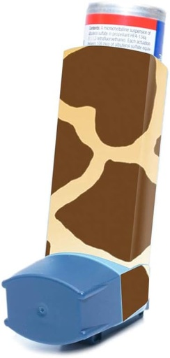 [BRSWGBT2OIGWA2T4] MightySkins Skin for Ventolin HFA Asthma Inhaler - Giraffe | Protective, Durable, and Unique Vinyl Decal wrap Cover | Easy to Apply, Remove, and Change Styles | Made in The USA