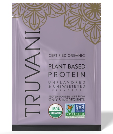 [BRSRMHQDOF4A42DL] Truvani Vegan Pea Protein Powder | Unflavored | 20g Organic Plant Based Protein | 1 Serving | Keto | Gluten & Dairy Free | Low Carb | No Added Sugar