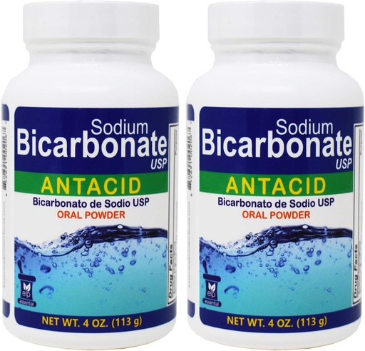 [BRSWGBANBYGRYHLH] Sodium Bicarbonate Antacid Oral Powder USP 4 oz .2 Bottles