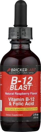 [BRSWKHYRBBYRYEDZ] StarSun Depot Bricker Labs B-12 Blast, Raspberry - 2 Oz (Pack of 1) Image May Vary