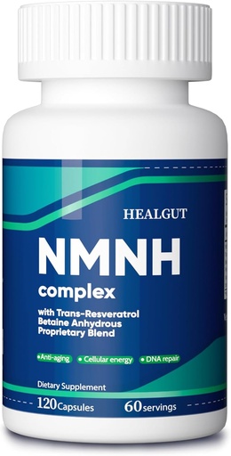 [BRSRAAQ6PJ5RAE35] NMN Supplement Alternative for Aging Women: NMNH Liposomal (Dihydronicotinamide Mononucleotide) with Trans-Resveratrol & Betaine Anhydrous to Support NAD+ and Anti-Aging -120 Capsules