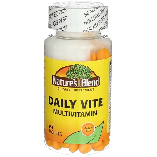 [BRSWIZ33OAEB4DL2] Nature's Blend Daily Vite Multivitamin 250 Tabs