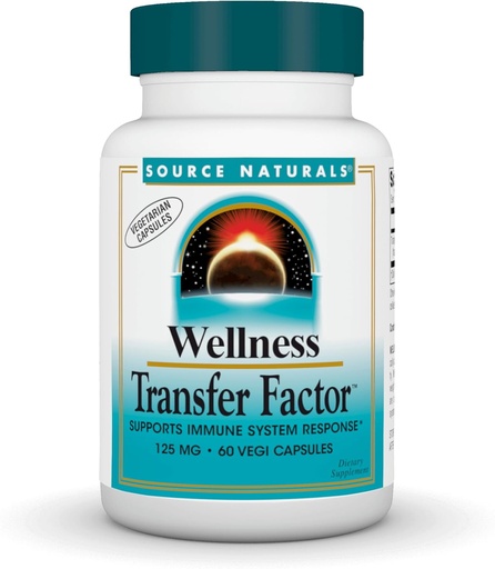 [BRSWICYPOF5WOHDG] Source Naturals Wellness Transfer Factor, Supports Immune System Response* 125 mg - 60 Vegetarian Capsules