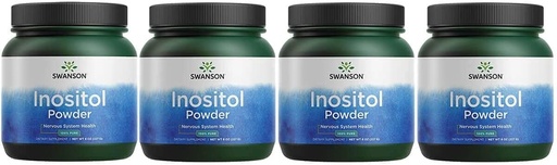 [BRSWGZIBDIFA433A] Swanson 100% Pure Inositol Powder - Natural Supplement Promoting Focus & Relaxation - Nerve & Cellular Support- (8oz) 4 Pack