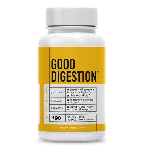 [BRSRO2YQB5YQYETA] Extra Strength Digestive Enzymes | All-in-One Formula | Fast Bloating & Gas Relief | Digestion Relief for Carbs, Fat, Protein, Gluten, Dairy | Supports Gut Health | 90 Capsules