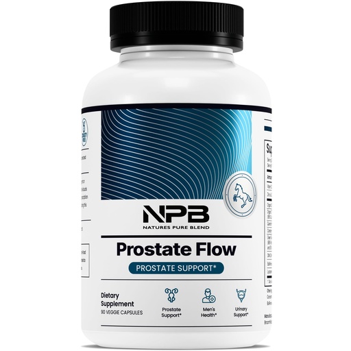[BRSROCQPAQNW2D32] Nature’s Pure Blend Prostate Flow – Prostate Health Supplements for Men with Saw Palmetto, Herbal Complex and Essential Nutrients – Support for Flow, Balance, Hair Strength, and Wellness – 90 Capsules