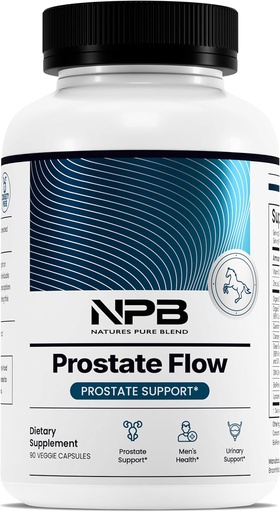 [BRSROCQPAQNW2D32] Nature’s Pure Blend Prostate Flow – Prostate Health Supplements for Men with Saw Palmetto, Herbal Complex and Essential Nutrients – Support for Flow, Balance, Hair Strength, and Wellness – 90 Capsules
