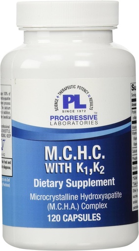 [BRSWIZQDBF7W2CY3] Progressive Labs MCHC with K1 and K2 Supplement, 120 Count