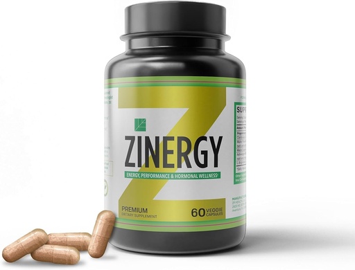 [BRSROBL4AF7WOD3L] Dr. Zisman ZINERGY Natural Energy & Vitality Support – All-Natural Formula for Men and Women – Enhances Energy Levels & Hormonal Balance – 60 Premium Capsules
