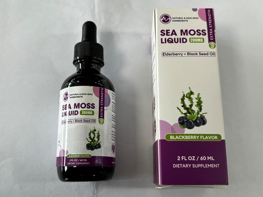 [BRSRMCYKBZ5GEDY4] Irish Sea Moss Liquid Drops - Irish Sea Moss, Black Seed Oil, Elderberry & Burdock Root - 6X Stronger Sea Moss Advanced Drops for Immune Support